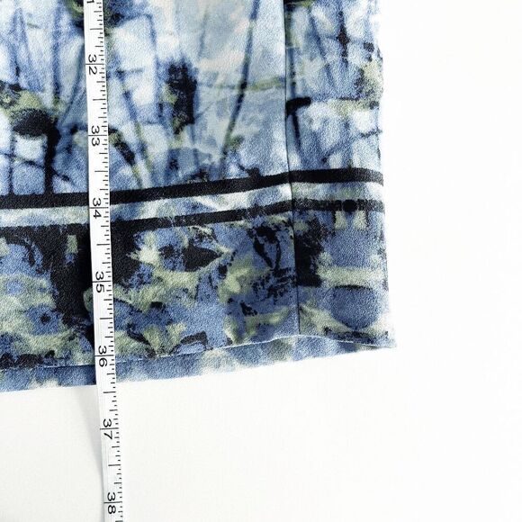 Ivanka Trump Womens Abstract Sleeveless Sheath Dress Blue Black 8 - Picture 6 of 7